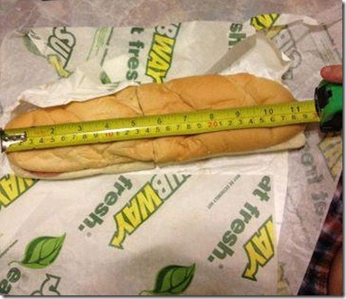 Subway 11 inches