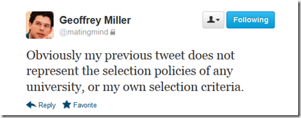 Geoffrey Miller Apology 1