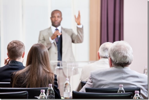 Answering Audience Questions African American Man iStockPhoto PPT
