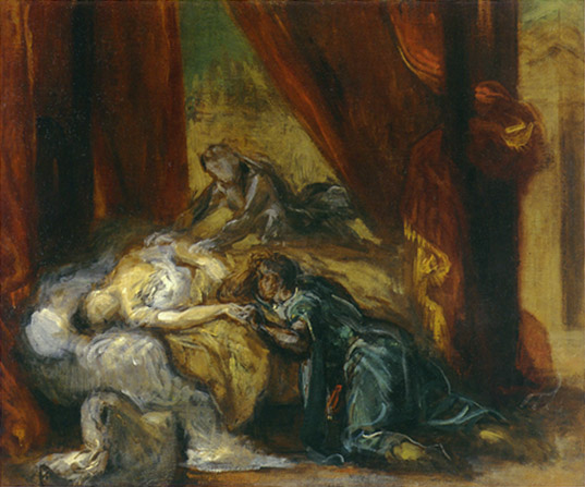 The Death of Desdemona by Eugène Ferdinand Victor Delacroix