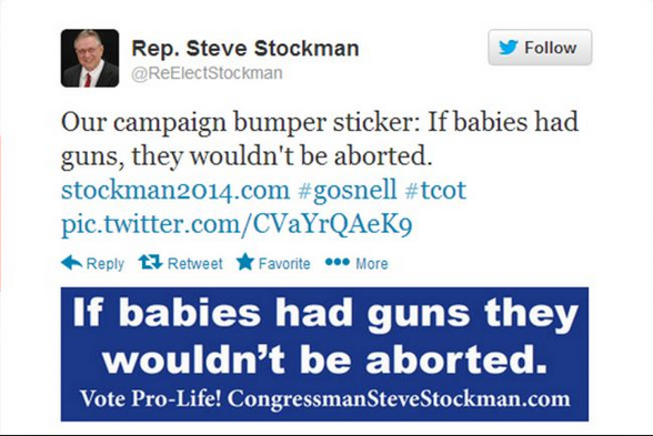 Steve Stockman Tweet