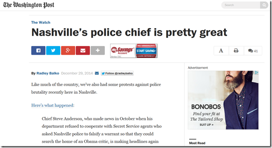 Nashvilles Police Chief Great