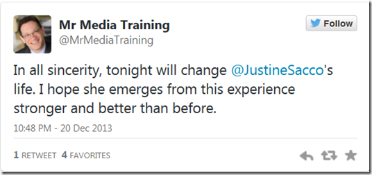 Justine Sacco My Tweet2