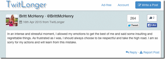 Britt McHenry Apology