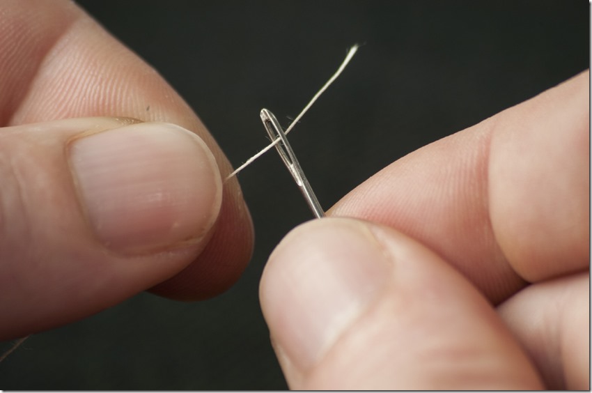 Threading a needle