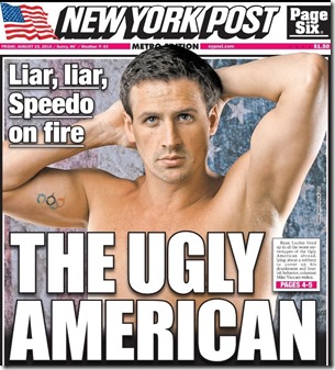 Ryan Lochte New York Post Ugly American.1jpg
