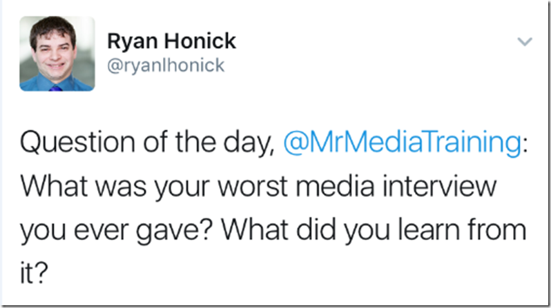 Ryan Honick Tweet