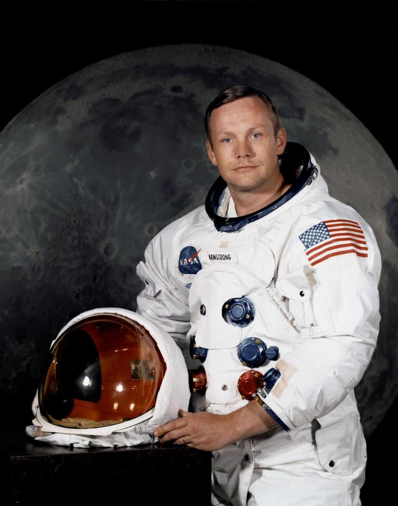 U.S. astronaut Neil Armstrong in a portrait