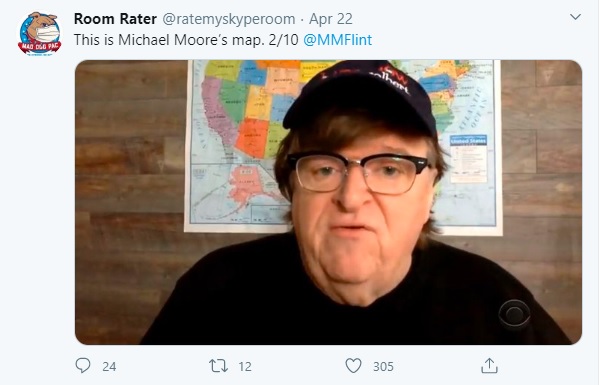 Screen shot of Michael Moore